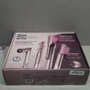 Shark FlexFusion Hair Straightener & Powerful Dryer with Diffuser, Fusion Hair Brush, Ceramic Air Styler with Auto-Wrap Curlers, Ceramic Plates, Cosmic Blush HD642S,  Curly & Coily Hair w/ Straightener, Cosmic Blush