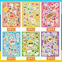Summer Stickers for Kids 760PCS Hawaiian Stickers Vacation Stickers 3D Beach Sticker Ice Cream/Coconut Tree Sticker for Scrapbooking Envelopes Cards Pool/Summer Party Favors