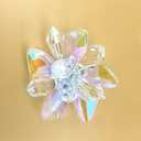 QTMY 1 Pair Crystal Flower Shoe Clips DIY Weeding Princess Shoes Decoration Accessories for Women Bride(Crystal Shoe Clips)
