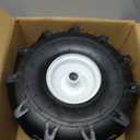 11x4.00-4" Tiller Tire and Wheel, 3/4" Axle Size, 3-1/8" Centered Hub, Compatible with Craftsman & Troy-Bilt Tiller Replacement, 2 Pack-11x4.00-4