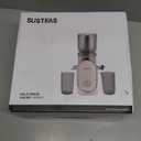 SUSTEAS Cold Press Juicer, 5.3" Feed Chute Slow Masticating Machines with 300W, Fit Whole Fruits & Vegetables, High Juice Yield, Easy to Clean, White