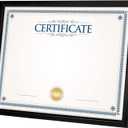 Giverny 8.5x11 Picture Frames, Black Photo Frames for Wall or Tabletop Display, Simple Design Glossy Finish Frame Perfect for Home Decoration, Office, Certificate Frame