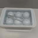 WIBIMEN Large Ice Cube Molds, Big Round Whiskey Ice Cube Trays for Freezer, Easy to Fill & Release, Whiskey Bourbon Cocktail(2.5In*6 Balls- Blue/2 Pack)