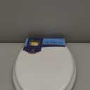 Soft Elongated Vinyl Toilet Seat, White - 19 Inch Soft Vinyl Cover with Comfort Foam Cushioning - Fits All Elongated Size Fixtures - Easy to Install Fantasia by Achim Home Decor