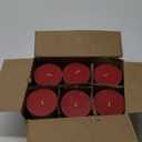 6 Pack 3x4 Inch Red Pillar Candles for Romantic Valentine's Day and Christmas, Unscented Column Candle for Home Restaurants, Smokeless Dripless and Clean Burning Emergency Candle