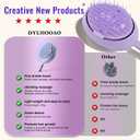 Scalp Massager Hair Growth Brush - Electric Head Massager Relax Scalp Stress - Unique Birthday Gifts for Women - Sonic Vibration Comb for Stimulating Follicles - Purple