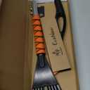 EcoNour 27" Aluminum Ice Scrapers for Car Windshield | Car Snow Scraper Window and Snow Brush with Ergonomic Foam Grip Winter Accessories (Orange)