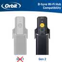 Orbit 21206 B-hyve Gen 2 Smart Hose Watering Timer, 2-Pack with Wi-Fi Hub and Hose Y Splitter