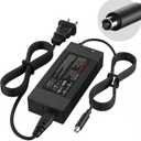 36V Lithium Battery Charger, 42v 2a Replacement Charger with RCA Connecter, for Ninebot, Volpam, Segway, Roinside Navic, Bird, Lime, Lime-S, Skip, Spin Electric Scooters (for 36V Lithium Batteries only)