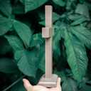 Texphw Handmade Wooden Wall Cross, Catholic Hanging Crosses for Wall Decor, Christians Spiritual Religious Cross Gifts for Christmas Church Home Room Decoration (Grey)