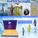 Fishing Advent Calendar 2025, Fishing Lure Advent Calendar 2025 in 24 boxes 24 Days, Fishing Christmas Calendar Gift for Men Dad Fisher Father Boyfriend Brother Teen Grandpa Lovers Stuffers