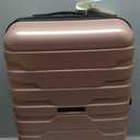 BAGSMART Carry On Luggage 22x14x9 Airline Approved with Spinner Wheels,Lightweight 20 Inch Luggage with TSA Lock,Expandable Hard Shell Carry On Suitcases for Men Women,Rose Gold