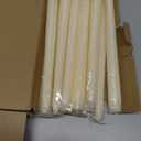 OSHINE 12 Pack Ivory Taper Candles Long Taper Candle 10 Inch Dripless Unscented Smokeless & Emergency 7-8 Hours Long Burning Tall Candlesticks Ideal for Weddings, Thanksgiving, Christmas, Dinner Party