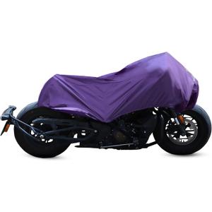 X AUTOHAUX Motorcycle Cover Lightweight Half Cover Outdoor Waterproof Rain Dust Protector Purple M Size for Most Full Dress Touring Cruiser