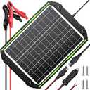 Sun Energise 25W 12V Solar Powered Battery Charger & Maintainer, Built-in Smart MPPT Charge Controller, Waterproof 25 Watt 12 Volt Solar Panel Trickle Charging Kits for Car Auto Boat RV Marine Trailer
