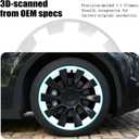 Wheel Rim Protect for Tesla Model Y 20" (2020-2024), Easy-Install Hubcaps Wheel Cover, Scratch-Resistant Car Tire Trim Rings, Stylish Design for Induction Wheels, Peal White 4Pcs Model Y Accessories
