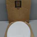 Mayfair Padded Toilet Seat with Chrome Hinges, Soft Vinyl over Wood Core Seat, Made in USA, Elongated, White