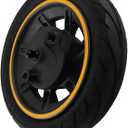 10 Inch 60/70-6.5 Solid Tire Replacement, Scooter Front Wheel for 9 G30 Electric Scooter, Explosion Proof Wheel Hub Tyre Set with Drum Brake