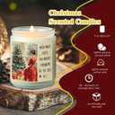 4 Pack Christmas Candle Gifts Set for Women Funny Vintage Xmas Holiday Natural Soy Wax Scented Candles Apple Harvest, Sea Salt, Cinnamon Vanilla and Orchid, White Sage and Lavender