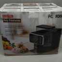 Shaved Ice Machine, Portable Ice Maker with Rapid Cooling and Food-Grade Stainless Steel Material, Adjustable Snowflake Ice Making Speed, Ice Cream Maker for Home, Office, Restaurant, Bar, Party (Black)