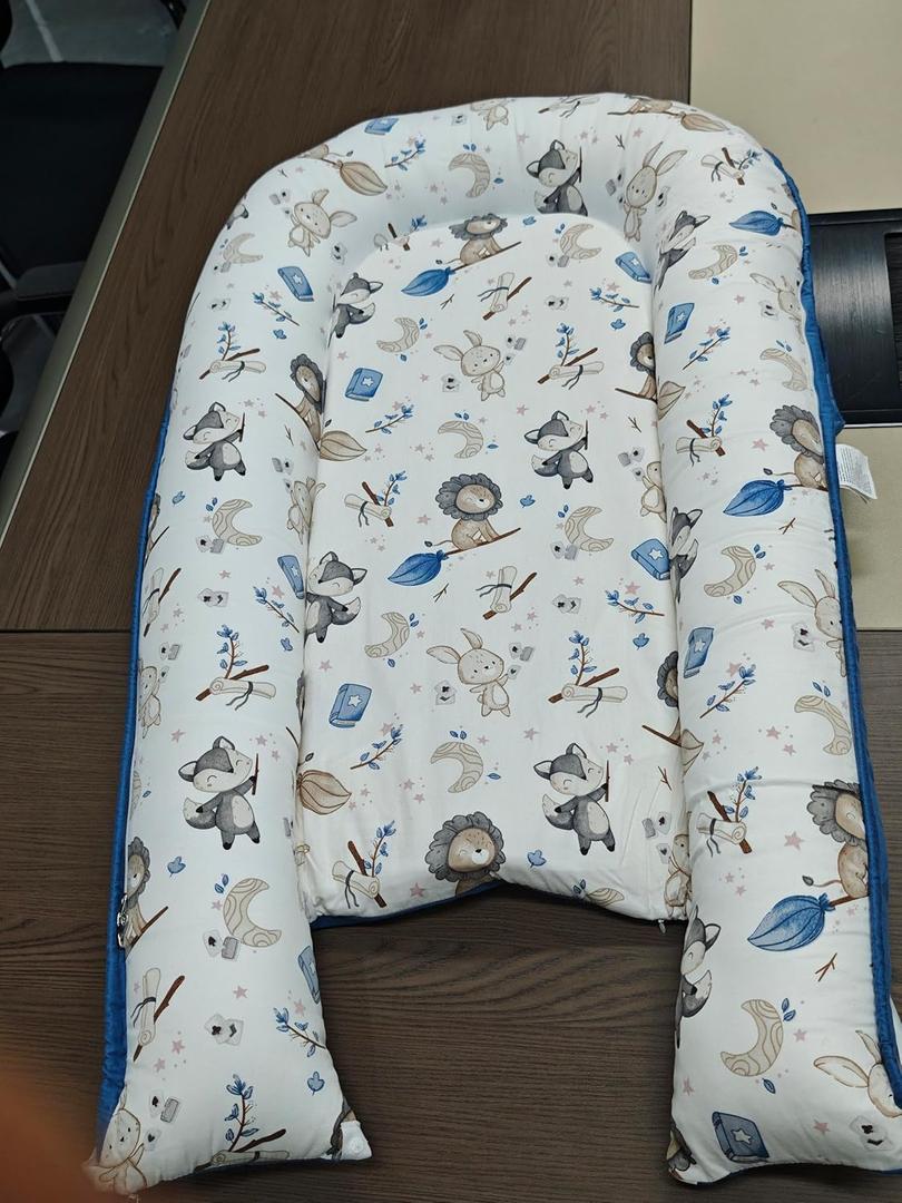 JINXIA Baby Floor Mat for Newborn, Portable Toddler Mat - Soft Baby Floor Seat Cover for Travel, Newborn Essentials - Blue