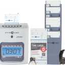 Pyramid Time Systems Small Business 2500 Time Clock Bundle, Unlimited Employees, Ivory