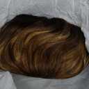 RUWISS Pixie Cut Wigs for Black Women Pixie Cut Human Hair Wigs Short Layered Wigs Upper Brown&Blonde Mixed Lower Natural Black Short Pixie Human Hair Wigs (BL1B/427 (Size - 1157)