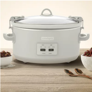 Crock-Pot Locking Lid 6qt Cook and Carry Programmable Slow Cooker Moonshine Green