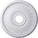 Ekena Millwork CM20BE1 20 1/8-Inch OD x 3 7/8-Inch ID x 1 7/8-Inch Berkshire Ceiling Medallion (Primed)