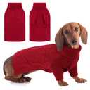 ASENKU XXXL Dog Sweaters for Large Dog Girls Boys, Pullover Turtleneck Knitted Big DoggieSweatershirt for Female Male, Doberman Great Dane Sweater for Extra-Large Breed Dogs, Blue 3XL