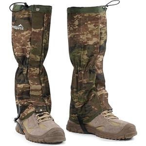 Waterproof Adjustable Leg Gaiters for Men and Women Snow Boot Gaiters for Hiking in Hunting Sand and Mud Mountain Climbing or Snowshoeing (Large-X-Large, Camo)