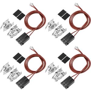 WB17T10006 Terminal Block Kit/Range Surface Burner Plug Connector Element Kit Compatible for G-E Hot-Point Ken-More by MIFLUS,Pack of 4