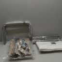 STORAGE MANIAC 3-Section Laundry Sorter with Foldable Ironing Board, Heavy-Duty Rolling Laundry Cart with and Removable Bags, Triple Laundry Hamper with Wheels, Dark Grey