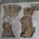 Rattan Effect Resin Bunny Easter Decor,Table Rabbit Easter Decorations,Spring Bunnies Decoration Statue Figurine for Home Farmhouse (Brown, Big-Pair)