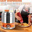 Electric Sauce Warmer Dispenser Commercial Cheese Sauce Bottles Warmer Hot Fudge Warmer Dispenser 3-Bottles Warmer for Cheese Sauce Hot Chocolate Fudge Caramel 86-185 110V