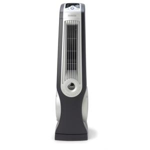 LASKO OSCILLATING HIGH VELOCITY TOWER FAN WITH REMOTE, U35102, BLACK/SILVER