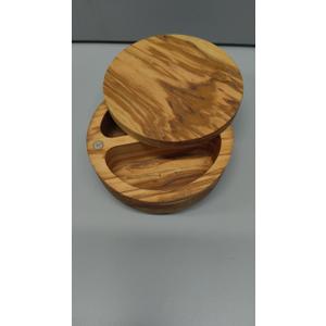Salt and Pepper Bowl/Dual Compartment Cellar with Swivel Top for Salt, Spice and Herbs Storage (Black)