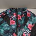 LURANEE Women's Zip Up Rash Guards for Women Long Sleeve Swimsuit UV Sun Protection Swim Shirts, 2XL