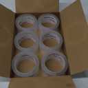 Clear Packing Tape, 6 Rolls Heavy Duty Shipping Tape Packaging Tape Refills Box Tape for Shipping Mailing Moving Sealing Storage and Packing, 2 inch x 65 Yards Per Roll