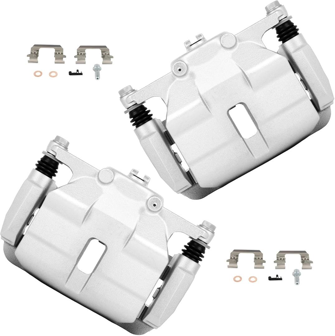 cciyu Front Left & Right Brake Calipers Assembly w/Bracket 19B3428 19B3429 2008-2013 For Nissan For Rogue,2014-2015 For Nissan For Rogue Select,2010-2013 For Suzuki For Kizashi