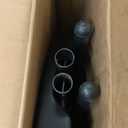 Cocktail Table 28in High Top Round Folding Indoor Outdoor, Plastic Bar Height Foldable Bistro Tall Table for Party, Patio, Dining Room, Kitchen, Events, Removable Locking Legs, Black (2843 in)