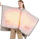 Bearhug Electric Wearable Heated Blanket, Heated Shawl with Pocket & Hood, Cozy Faux Fur and Sherpa, Heated Hoodie with 6 Temp Levels, 4H Auto-Off, ETL Certified, Machine Washable, 50"  60" (50"  60" Heated Hoodie Blanket, Dreamy Milky Way With Hoodie)