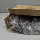 MIXUMON Handmade Water Hyacinth Christmas Tree Collar 24"  Rustic Basketweave Tree Base Cover, Eco-Friendly Skirt Alternative with Cord Cut-Out (Black)