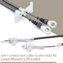 AM116462 AUC10015 Lawn Mower Lift Cable Replacement for John Deere Z335E Z335M Z345M Z345R Z355E Z355R Z365R Z375R Replace AM146079