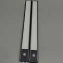 EZVALO 134 LED Under Cabinet Lights, 3200mAh Rechargeable Motion Sensor Light Indoor, Dimmable Magnetic Closet Lights with 3 Color Temps, Wireless Under Counter Lights for Kitchen, Stair (2 Pack) (14.5 inch, Silver)