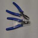 2 Pcs Split Ring Pliers Crimping Jewelry Jump Pliers for Opening/Closing Split Ring or Key Chain, Wire Flush Cutter Set for Jewelry Beading Repair Making Supplies (Blue)