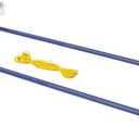 Extreme Max 3005.4098 36" Floating Weed Lake Rake with 11' Extension Handle and 50' Rope,Silver