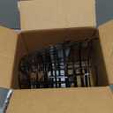 10L0L Metal Range Golf Ball Baskets with Handle, Golf Ball Storage Bucket, Holds 50 Balls Each (GolfBalls Not Included) (2PCS Black)