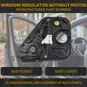Dasbecan Rear Left Window Regulator Compatible with Hyundai Tucson 16-20