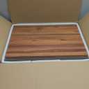 DUHARS 6-Pack PVC Composite Board Wire Rack Covers for Pantry - Imitation Wood-Look 24x16 Inch, Closet, Bathroom, Waterproof Scratch Resistant Easy Install, Wood Shelf Covers for Wire Shelving Brown